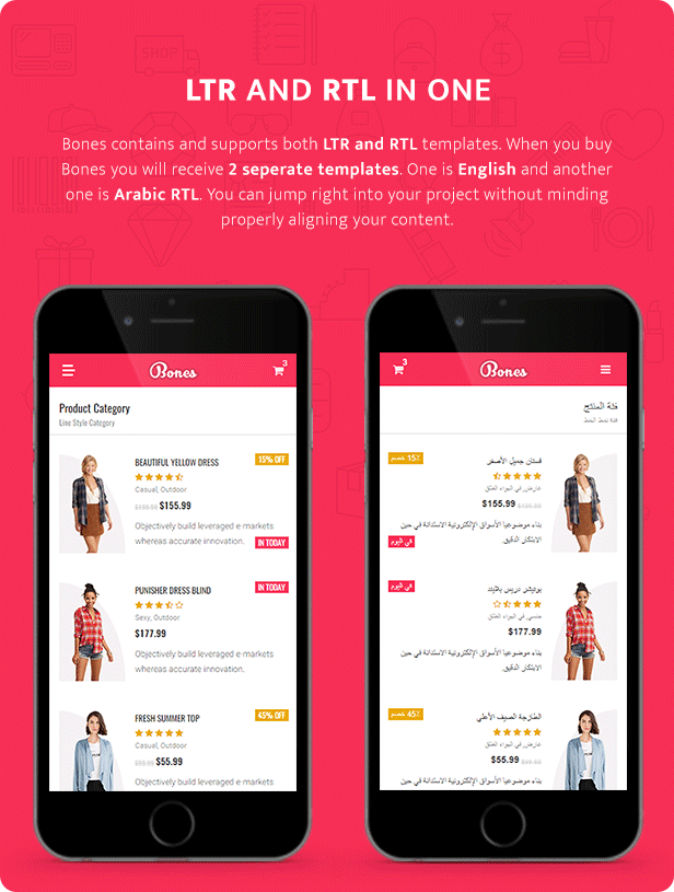 Bones - AMP E-Commerce Mobile Template - 3