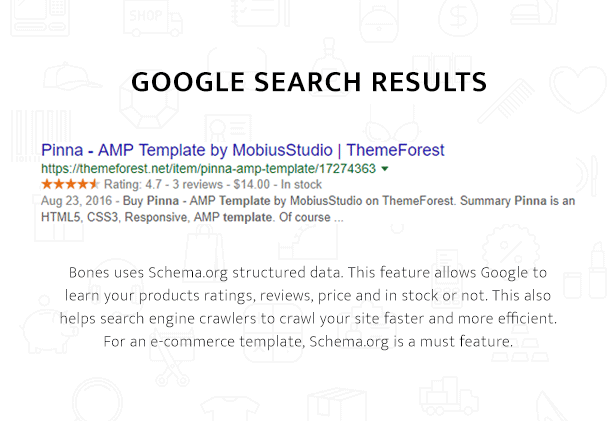 Bones Google AMP Search Result Example